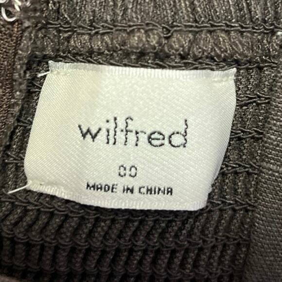 Aritzia Wilfred Gray Sleeveless Tulip Hem Square Neck Wrap Midi Sheath Dress 0 - Picture 5 of 6